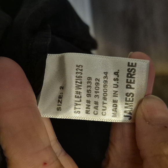 JAMES PERSE Black Cotton Silk Tunic Dress size 2 - Picture 6 of 7